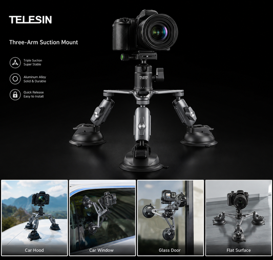 Telesin Suction Cup Mount