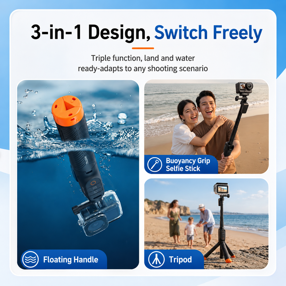 Telesin Underwater Selfie Grip