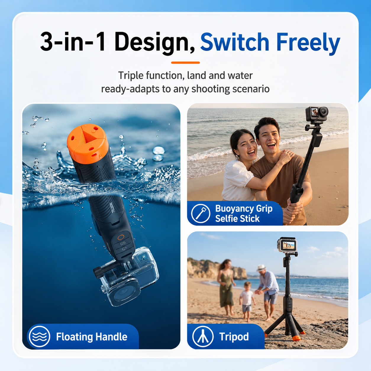 Telesin Underwater Selfie Grip