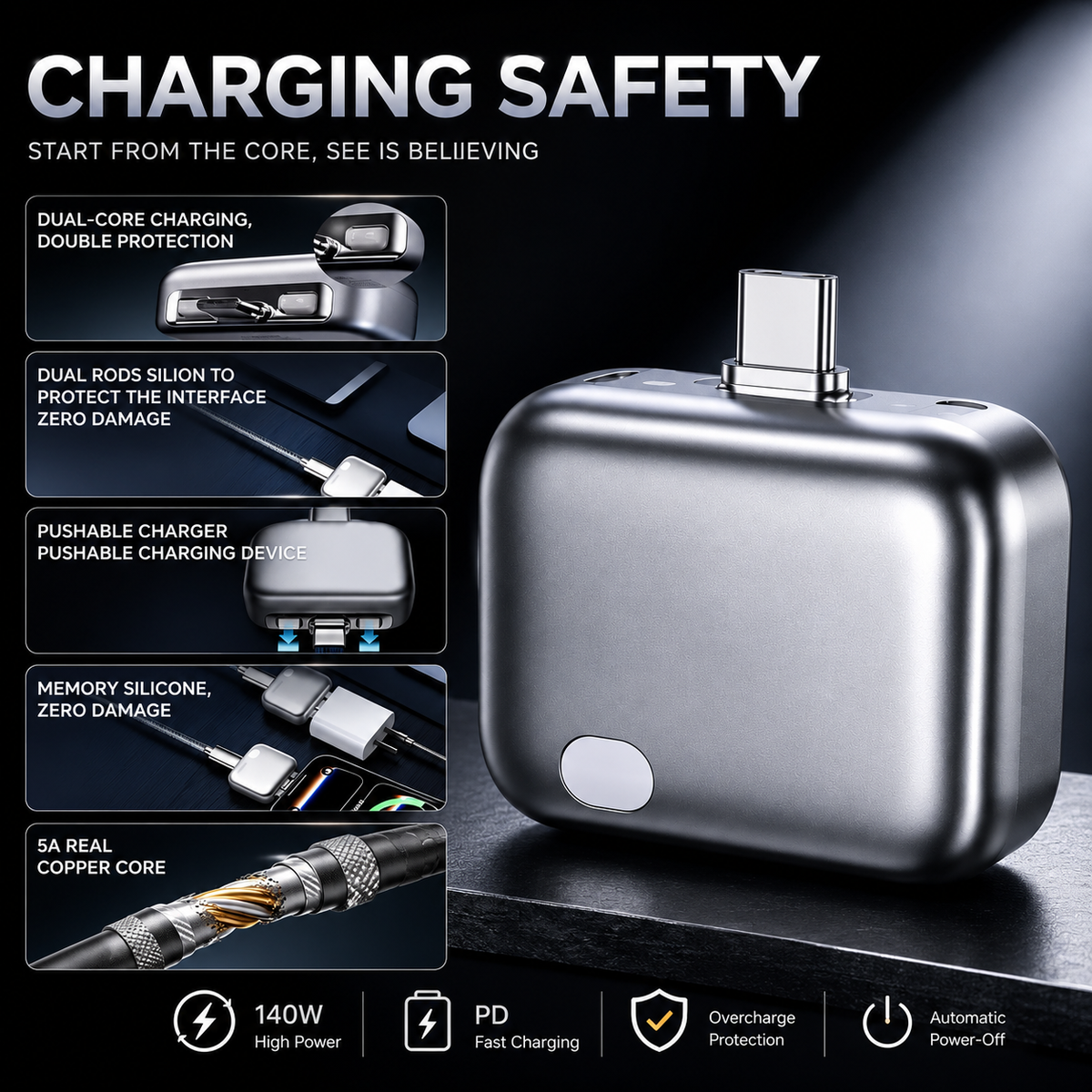 140W Smart Safety Charger