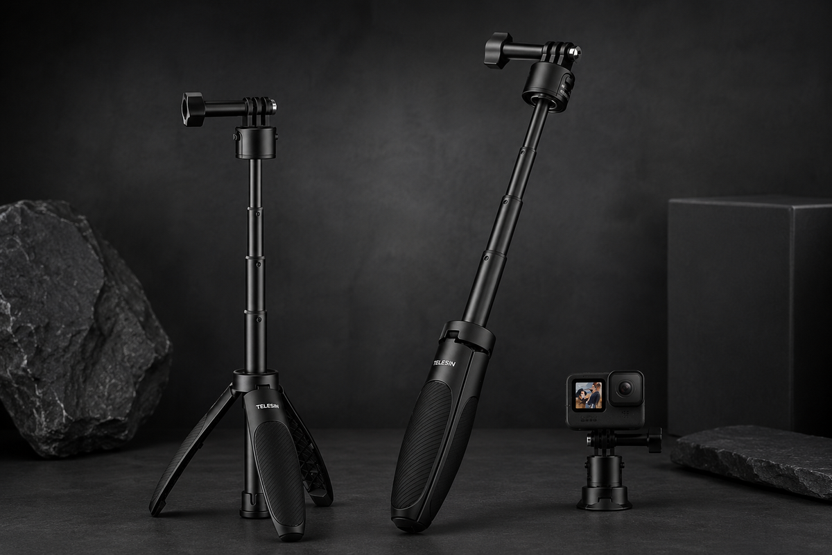 Telesin Mini Tripod Stick (GoPro / DJI Osmo Action / Insta360)
