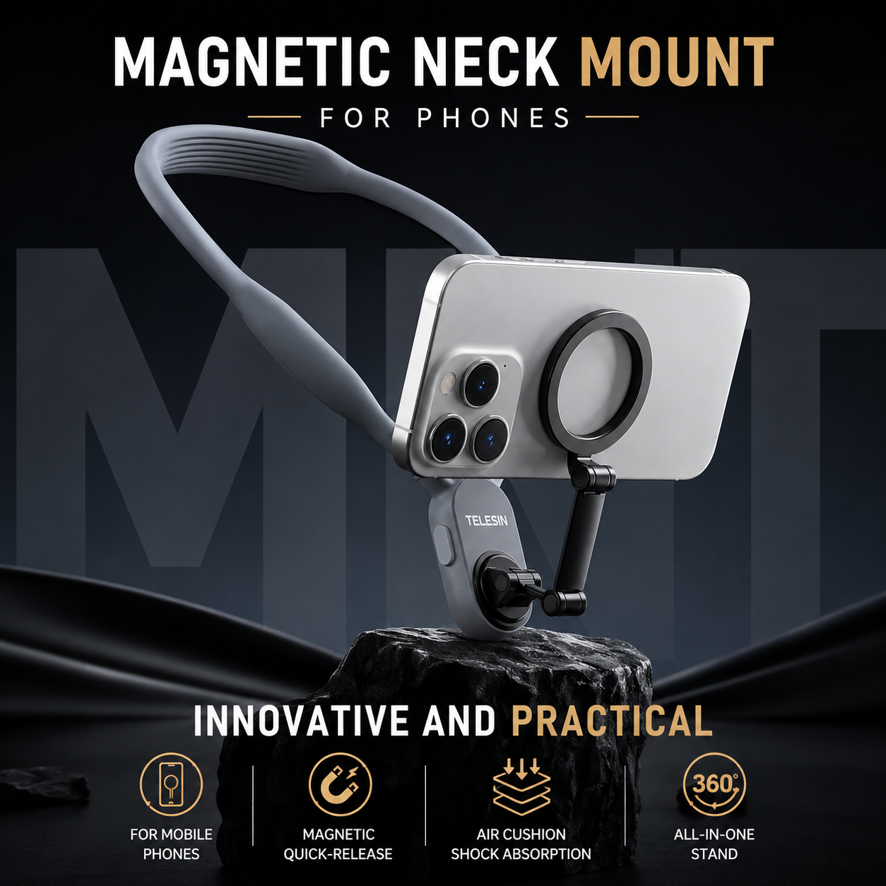 Telesin Magnetic Neck Mount