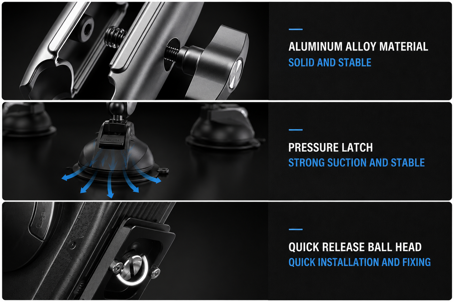 Telesin Suction Cup Mount