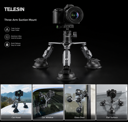 Telesin Suction Cup Mount