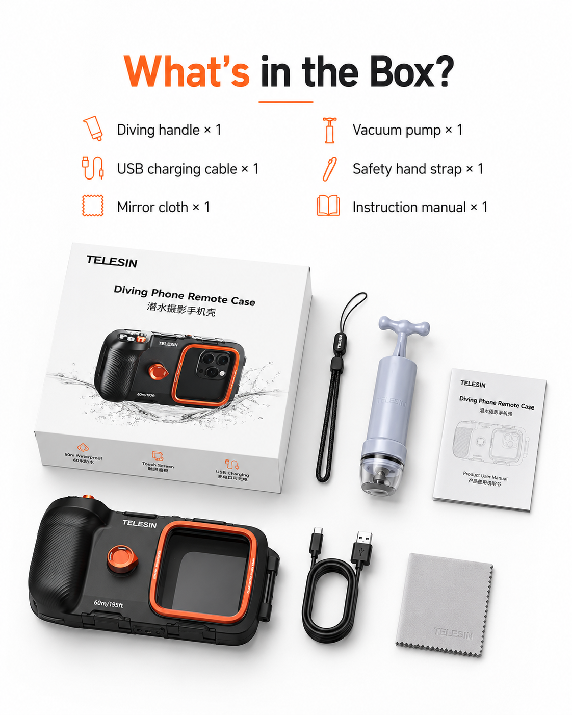 Telesin Waterproof Phone Case