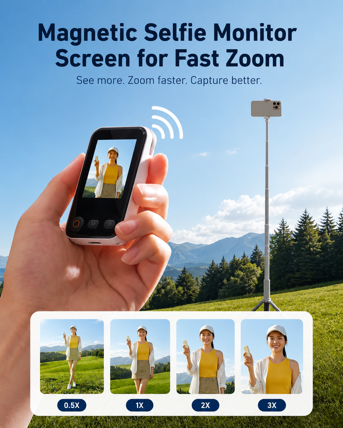 Telesin Magnetic Selfie Monitor