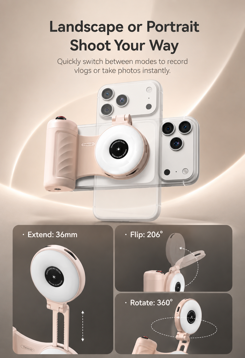 Telesin RGB Camera Grip