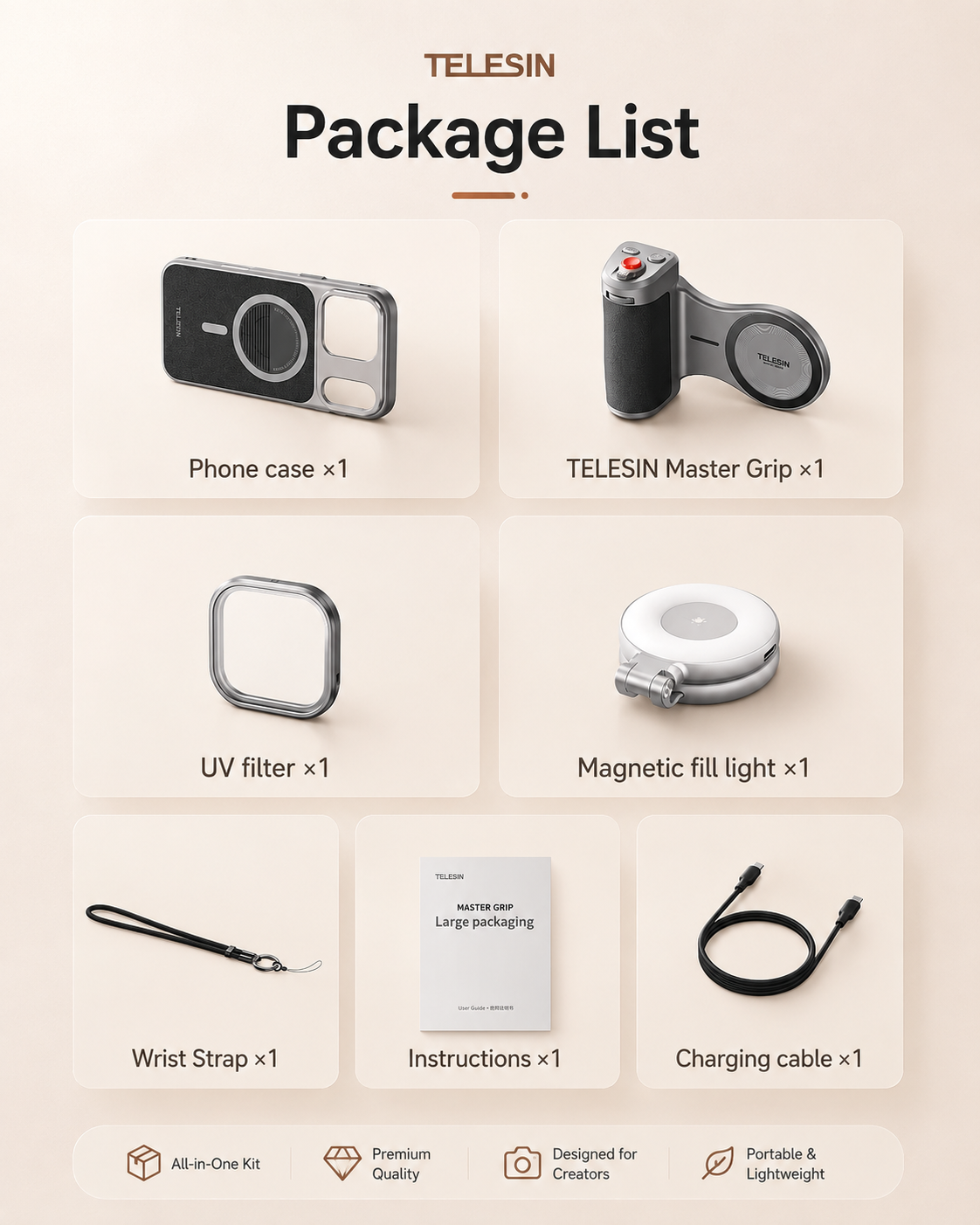 Telesin Portrait Lens Kit