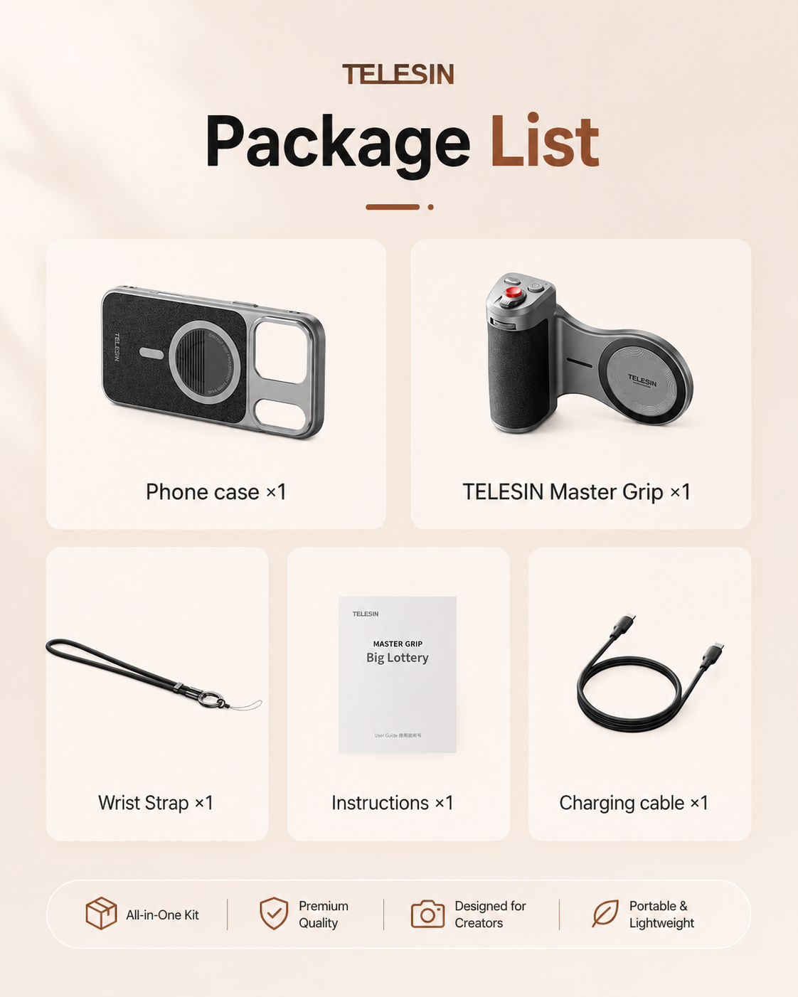 Telesin Portrait Lens Kit
