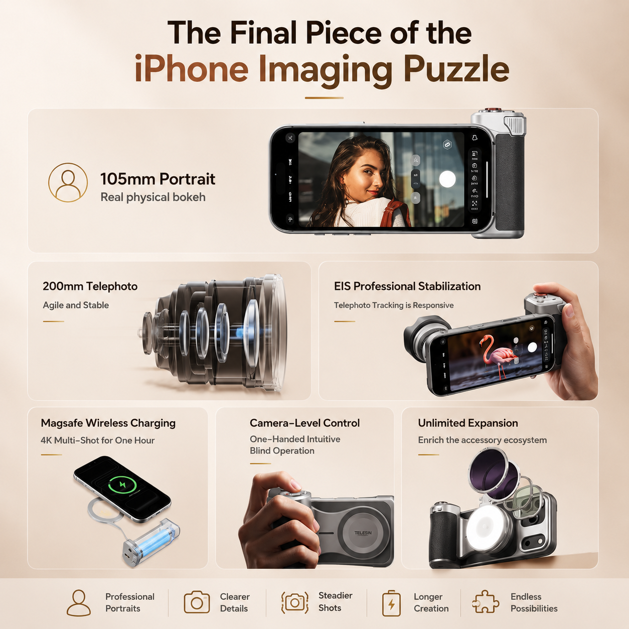 Telesin Portrait Lens Kit