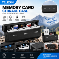 TELESIN Pocket Charger For GoPro Hero 13 TF Card Storage 3 Slots Battery Fast Charging Box for GoPro Hero 13 Battery Charger