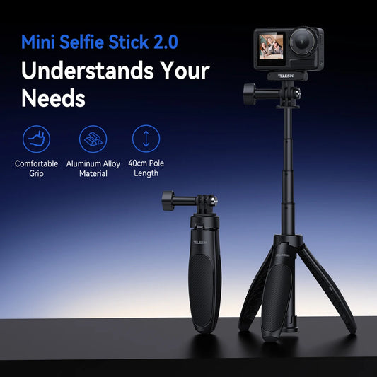 Telesin Mini Tripod Stick (GoPro / DJI Osmo Action / Insta360)
