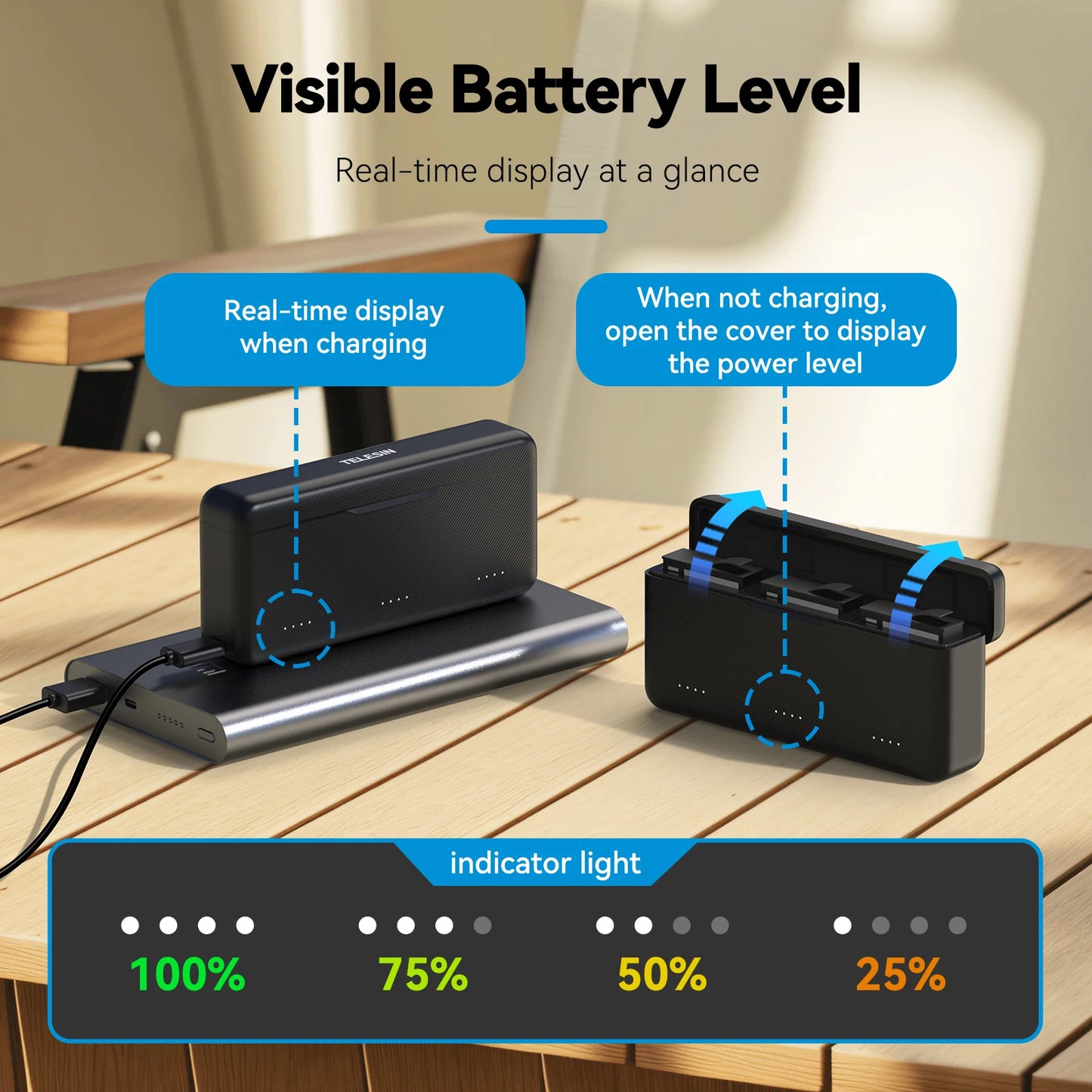Telesin Action Camera Charger