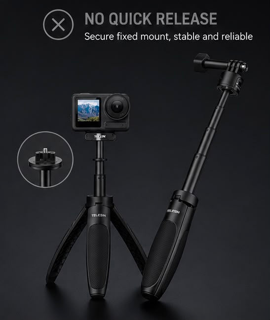 Telesin Mini Tripod Stick (GoPro / DJI Osmo Action / Insta360)